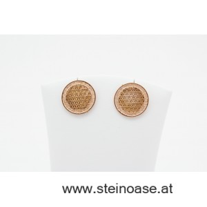 Ohrstecker Lebensblume 'rose' AKTION